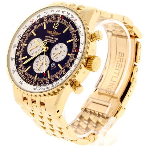 breitling navitimer heritage yellow gold|Breitling Navitimer heritage watches prices.